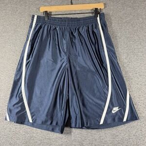 Vintage Nike Shiny Basketball Shorts Mens XL Extra Large Blue